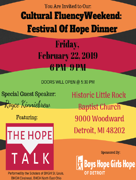 Cultural Fluency, Festival of Hope Dinner